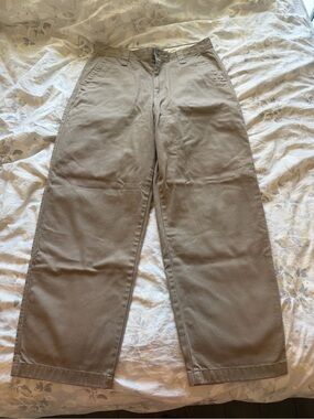 Men's Khaki Chino Pants - Classic Straight Fit